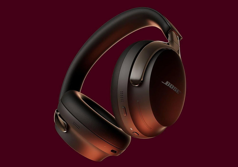 Bose QuietComfort Ultra (2.ª generación) con fondo rojo