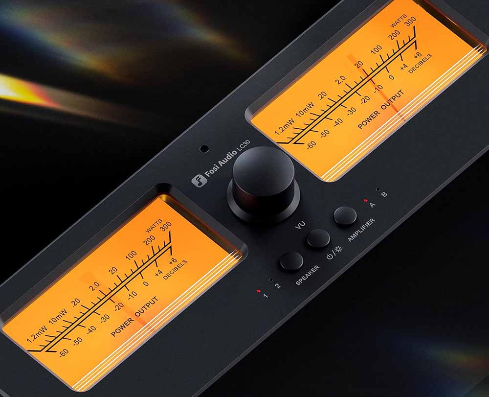 Medidores del Fosi Audio LC30 VU