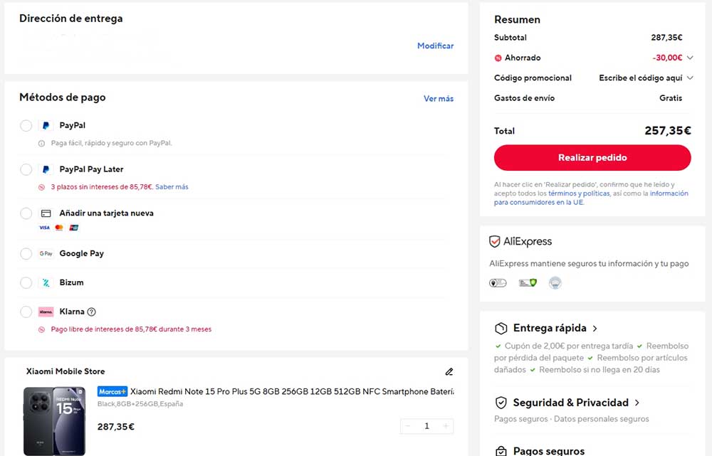 Oferta por el REDMI Note 15 Pro+