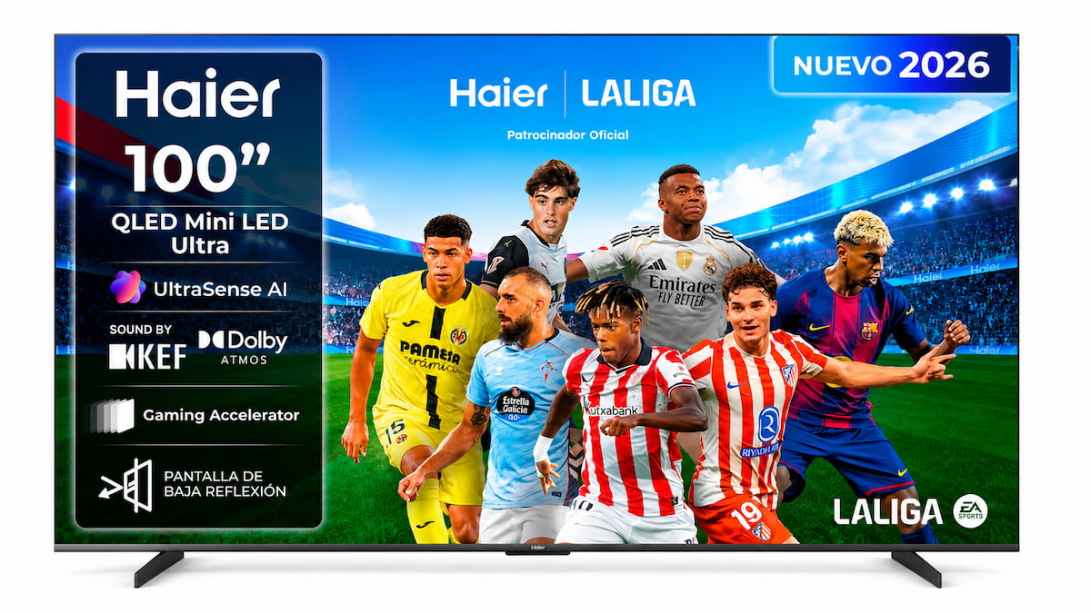Así queda la gama de televisores Haier para 2026: de modelos sencillos con Google TV a Mini LED gigantes de 115 pulgadas