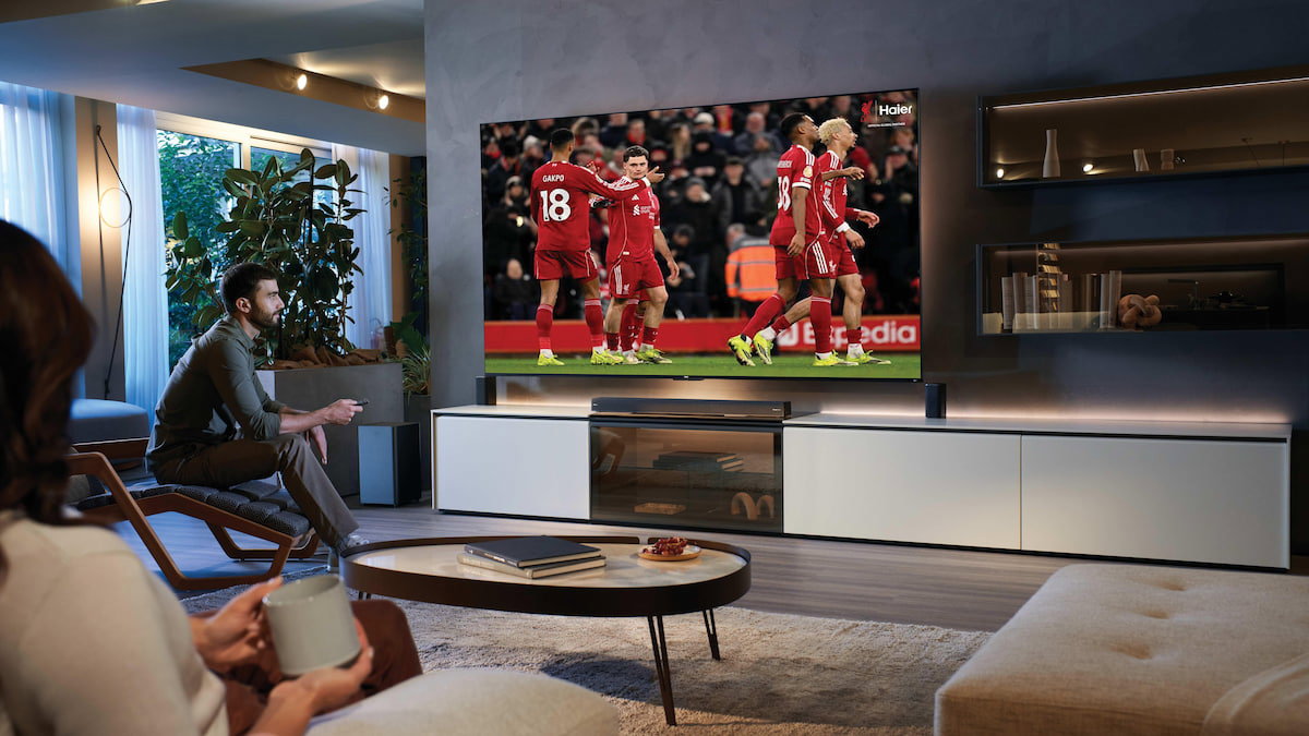 Así es el Haier S90 100”: un televisor gigante con panel QLED 4K, 120 Hz, HDMI 2.1 y Google TV