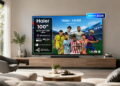 Así es el Haier S90 de 100 pulgadas: un televisor alucinante para ver el fútbol con panel QLED Mini LED, 144 Hz y sonido KEF