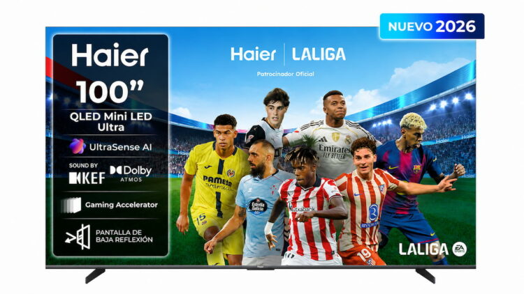 Así es el Haier S90 100”: un televisor gigante con panel QLED 4K, 120 Hz, HDMI 2.1 y Google TV