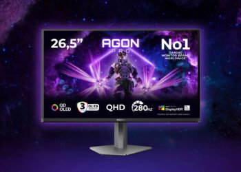Monitor AOC AGON AG276QZD2 con fondo