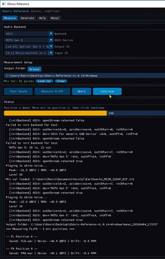 Gsonic inmersive trabajando en un Windows