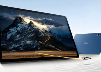 Tablet POCO Pad M1 con fondo