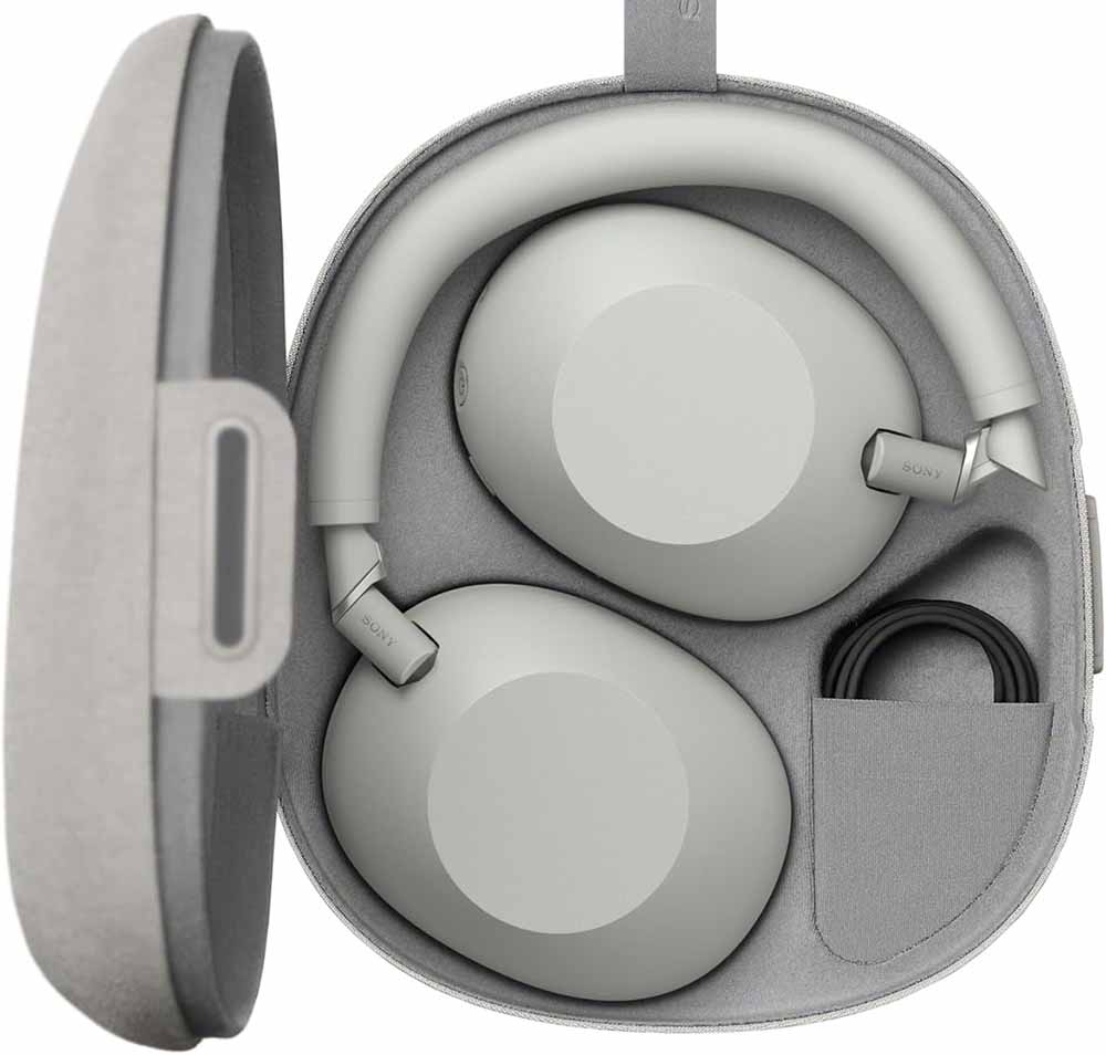 Sony WH-1000XM6 con funda