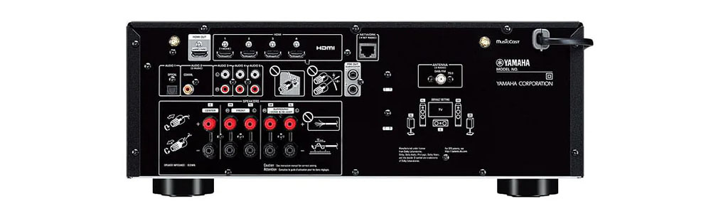 Conexiones del Yamaha RX-V4A
