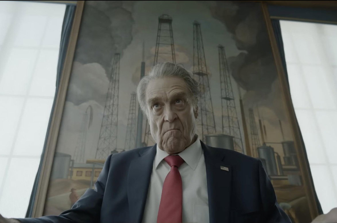 Primer plano de John Goodman en el tráiler de Digger donde se observa el encuadre nativo 1.5:1 característico del formato VistaVision