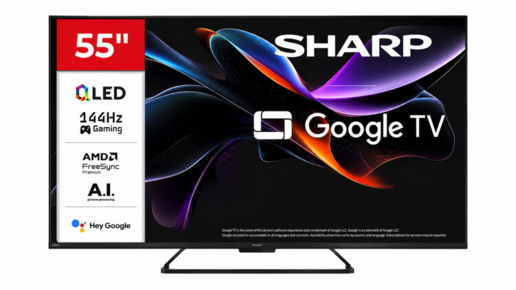La gama media ya no quiere 60 Hz: Sharp lanza un televisor Google TV económico con HDMI 2.1 y hasta 144 Hz