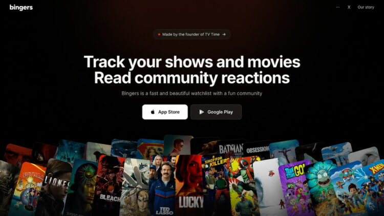 El fundador de TV Time lanza su sustituto: Bingers ya permite recuperar todo tu historial de series y películas