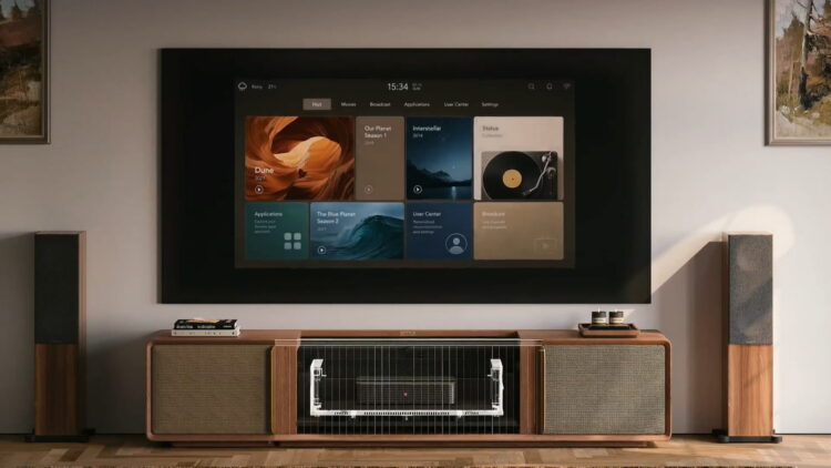 CINÈST Core: el mueble que mueve automáticamente tu proyector UST para dejarlo perfectamente alineado