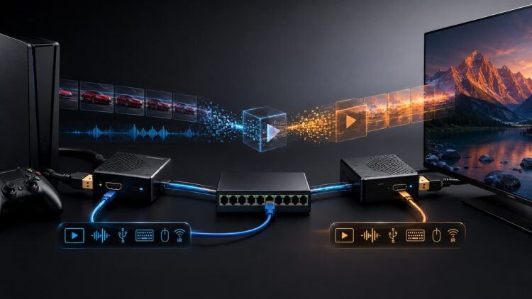 HDMI 2.1 se escapa del cable: este sistema manda vídeo 8K por una red Ethernet con menos de un frame de retraso