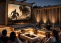 KAOS 360 Rear-Pro Projection: la brutal pantalla que se ve por los dos lados y convierte el jardín en un cine gigante