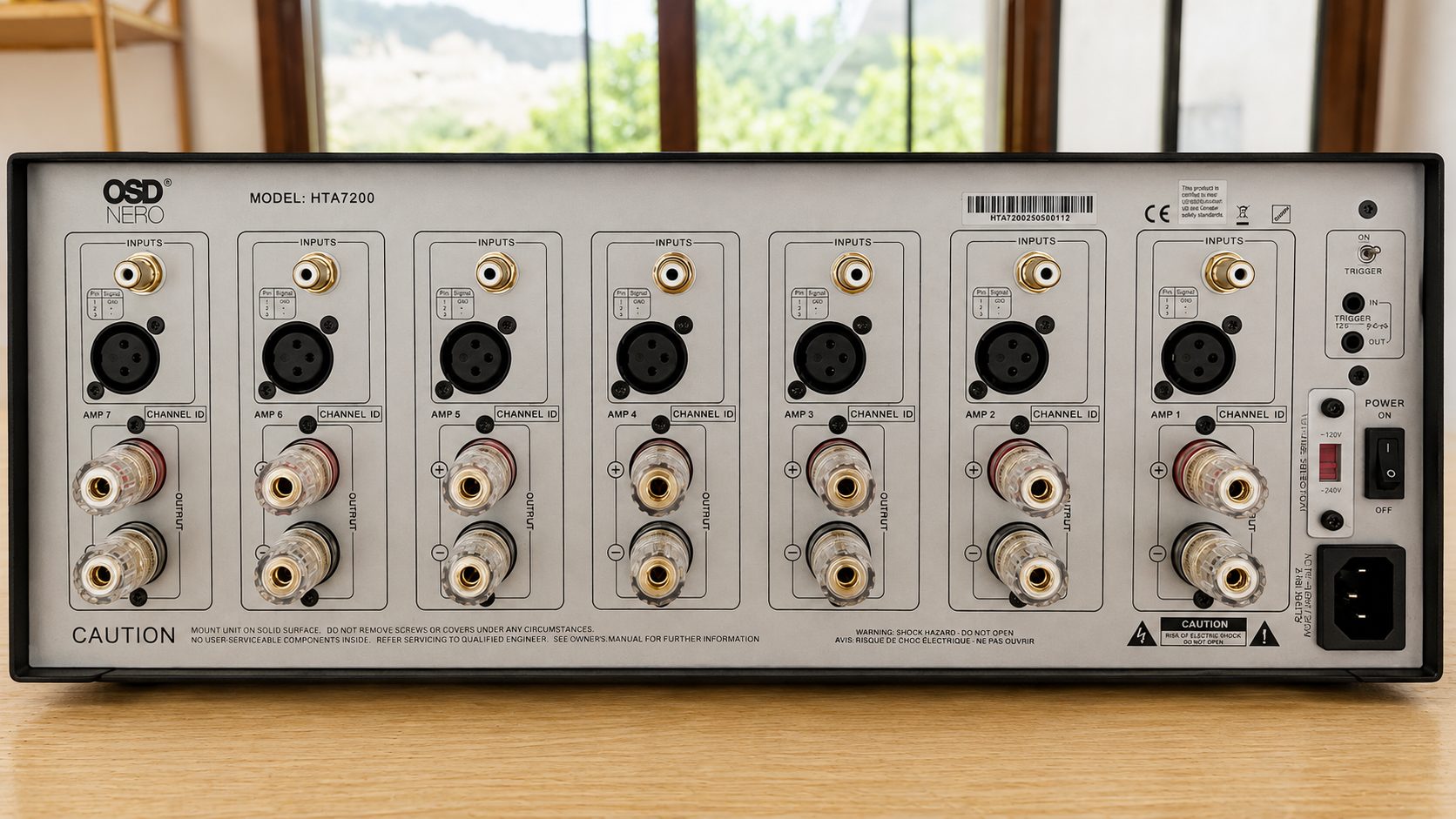 OSD Audio Nero HTA7200, análisis: un amplificador de 7 canales AB y 210W por canal de puro músculo