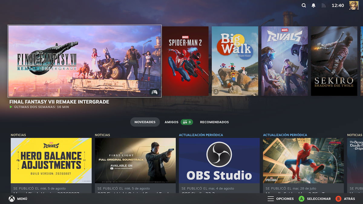 Steam Big Picture: así es el modo que te permite convertir tu PC en una consola