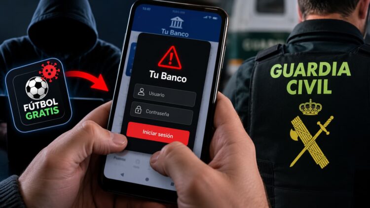 La Guardia Civil lanza un aviso sobre algunas apps para ver fútbol gratis: podrían vaciarte la cuenta bancaria