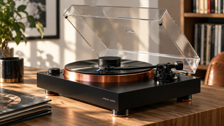 Argon Audio estrena su primer tocadiscos de tracción directa: brazo patentado, Ortofon Blue y 1,5 kg de plato