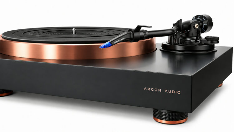 Argon Audio estrena su primer tocadiscos de tracción directa: brazo patentado, Ortofon Blue y 1,5 kg de plato