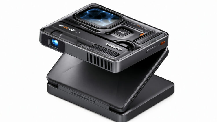 Aurzen ZIP Pro: un proyector Full HD que se pliega tres veces y cabe prácticamente en el bolsillo