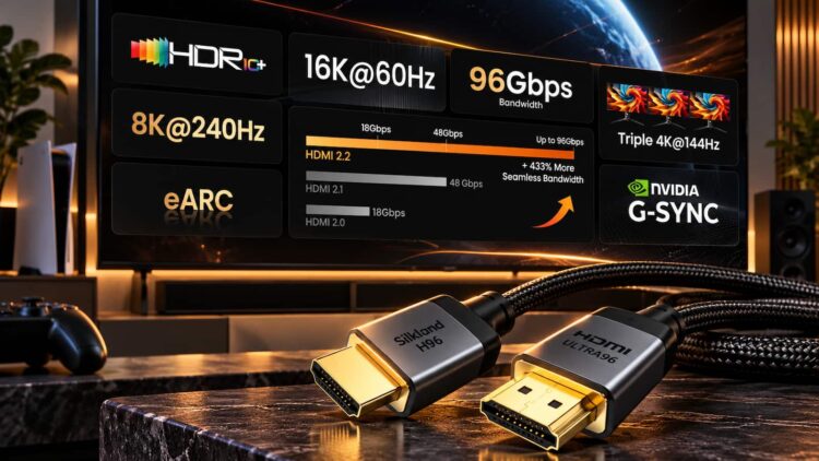 El primer cable HDMI 2.2 Ultra96 certificado ya está a la venta: duplica el ancho de banda y alcanza los 96 Gbps