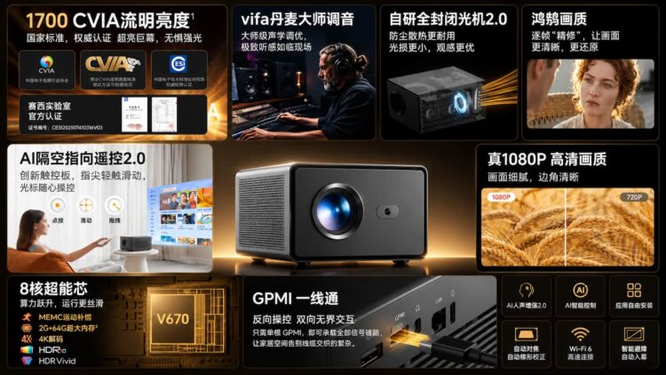 Honor convierte la pared en una pantalla táctil gigante: su nuevo proyector se controla como un portátil y estrena GPMI