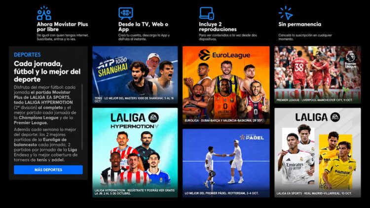 Movistar Plus pone el fútbol gratis durante cuatro días: solo necesitas una cuenta para ver toda la jornada