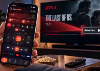 LazyBinger convierte la cámara del iPhone en un mando automático para TV