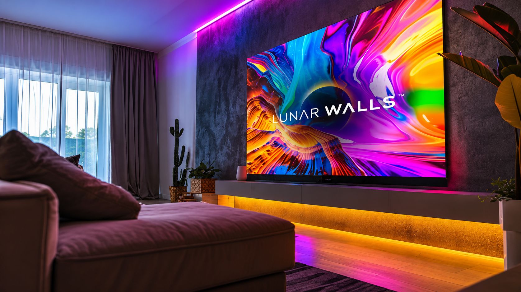 El Micro LED rompe la barrera de los 20.000 dólares: Lunar Walls lanza un televisor de 103" a precio histórico