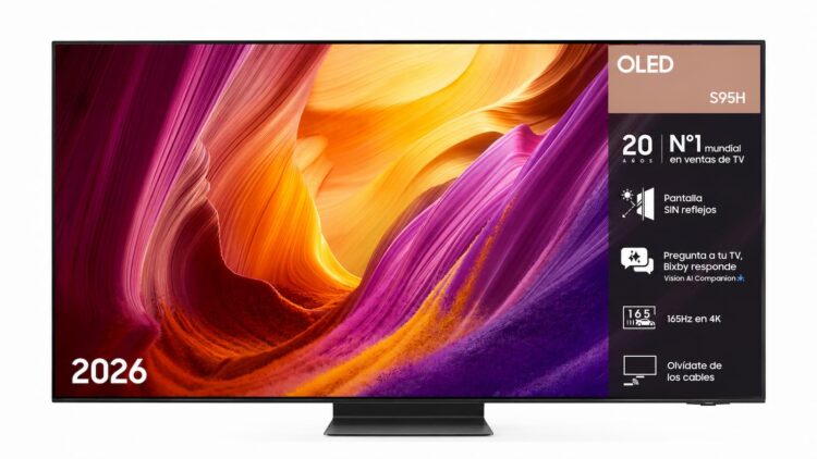 La espectacular Samsung S95H OLED de 65 pulgadas cae de 3.499 euros a solo 1.619 euros