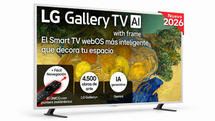 LG estrena su nuevo Gallery TV: Mini LED, marcos intercambiables y más de 4500 obras de arte