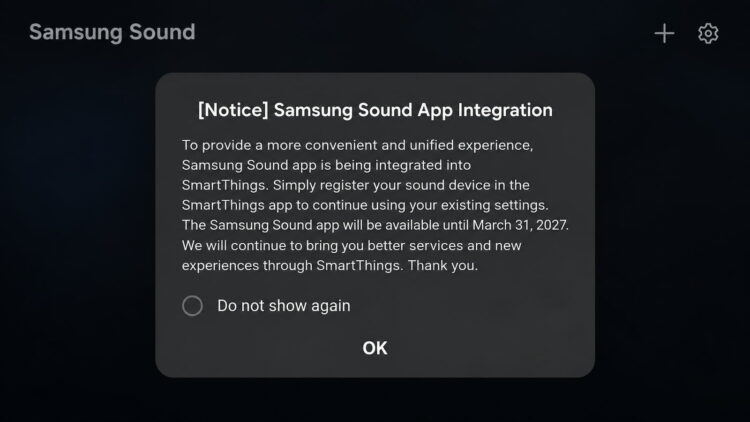Samsung mata por sorpresa su nueva app de sonido: las barras volverán a depender de SmartThings