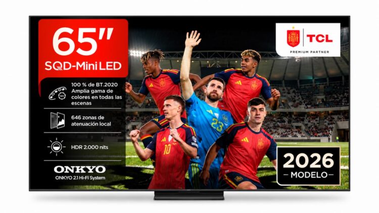 La TCL Q7D Pro de 65 pulgadas se desploma a 849 euros: SQD-Mini LED, 2.000 nits y 144 Hz