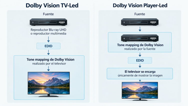 TV-Led vs Player-Led: el ajuste de Dolby Vision que puede cambiar cómo ves tus películas