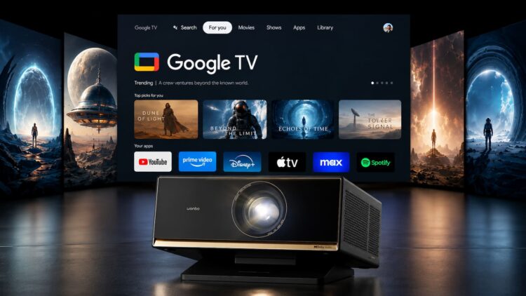 Wanbo X7 Pro Max: 1.500 lúmenes ANSI, Google TV y hasta 180 pulgadas por 369 euros